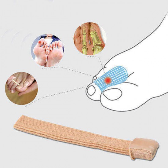 Fabric Gel Tube Bandage Finger & Toe Protectors Feet Pain Relief