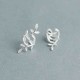 Fashion 925 Sterling Silver Wrap Leaf Cartilage Earrings No Piercing Ear Climber Earring for Women