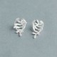 Fashion 925 Sterling Silver Wrap Leaf Cartilage Earrings No Piercing Ear Climber Earring for Women