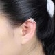 Fashion 925 Sterling Silver Wrap Leaf Cartilage Earrings No Piercing Ear Climber Earring for Women