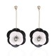 Fashion Acrylic Flower Long Earrings 4 Colors Sweet Jewelry Gift for Women