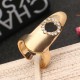 Fashion Adjustable Shiny Rhinestones Polished Hollow Heart Nail Ring Women Jewelry