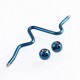 Fashion Barbell Ear Holes Stainless Steel Irregular Ear Stud Men Women Earring