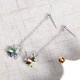 Fashion Blue Purple Stars Dangle Earring Crystal Rhinestones Cute Earrings Gift for Women