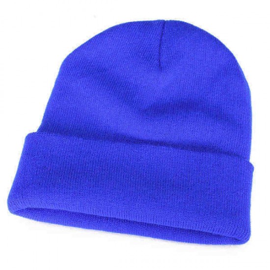 Fashion Casual Unisex Solid Color Soft Plain Ski Knit Beanie Hat