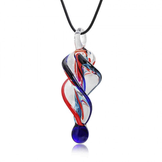 Fashion Crystal Glass Tornado Shape Pendant Necklace Earrings for Women