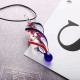 Fashion Crystal Glass Tornado Shape Pendant Necklace Earrings for Women