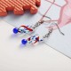 Fashion Crystal Glass Tornado Shape Pendant Necklace Earrings for Women