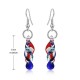 Fashion Crystal Glass Tornado Shape Pendant Necklace Earrings for Women