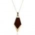 Fashion Geometric Long Necklace Simple Wood Gold Chain Statement Necklace for Women