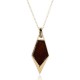 Fashion Geometric Long Necklace Simple Wood Gold Chain Statement Necklace for Women