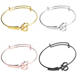 Fashion Hairdresser Shears Scissors Bracelet Bangle Charm Bracelets Adjustable Friendship Bracelets