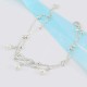 Fashion Infinity Knot Multilayer Women's Anklet Bead Pearl Ankle Bracelets Rings for Women