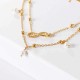 Fashion Infinity Knot Multilayer Women's Anklet Bead Pearl Ankle Bracelets Rings for Women