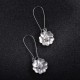 Fashion Jasmine Flower Drop Earrings Elegant Piercing Earring for Women