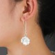 Fashion Jasmine Flower Drop Earrings Elegant Piercing Earring for Women