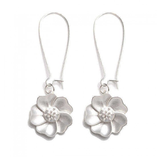 Fashion Jasmine Flower Drop Earrings Elegant Piercing Earring for Women