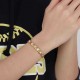 Fashion Magnetic Therapy Gold Chain Bracelet Zirconia Stainless Steel Bracelet For Women