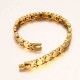 Fashion Magnetic Therapy Gold Chain Bracelet Zirconia Stainless Steel Bracelet For Women