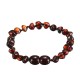 Fashion Multicolor Natural Amber Bracelets Chain Trendy Amber Elastic Bracelet Gift for Girl Women