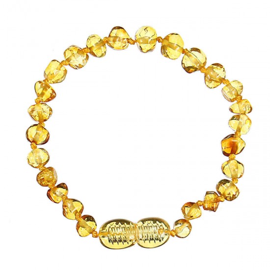 Fashion Multicolor Natural Amber Bracelets Chain Trendy Amber Elastic Bracelet Gift for Girl Women