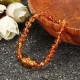 Fashion Multicolor Natural Amber Bracelets Chain Trendy Amber Elastic Bracelet Gift for Girl Women