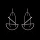 Fashion Platinum Plated Geometric Dangle Earrings Simple Style Piercing Ear Drop for Women Best Gift