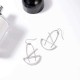 Fashion Platinum Plated Geometric Dangle Earrings Simple Style Piercing Ear Drop for Women Best Gift