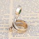 Fashion Snake Serpent Green Cubic Zirconia Crystal Ring Punk Finger Ring for Women Gir