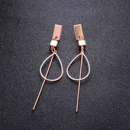 Fashion Temperament Wear Long Strips Column  Personality Wild Trend Female Earring