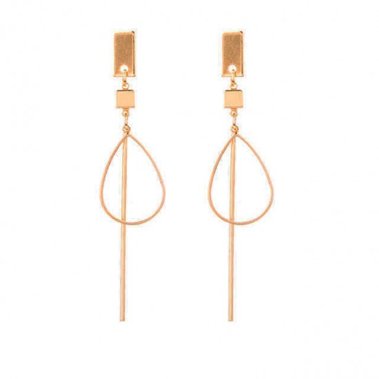 Fashion Temperament Wear Long Strips Column  Personality Wild Trend Female Earring