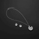 Fashion Wedding Bridal Jewelry Set Colorful Rhinestone Unique Necklaces Stud Earrings for Women