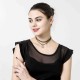 Fashion Women's Crystal Perfume Bottle Elegant Choker Necklace Jewelry