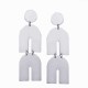 Fashion Zinc Alloy Irregular Ear Stud Glossy Metal Exaggerated Earrings for Women