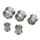 Flesh Tunnel Unisex Steel Rock Steel Ear Plug Stretcher Expander