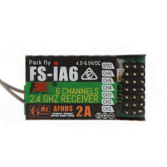 FlySky FS-iA6 2.4G 6CH AFHDS Receiver For FS-i10 FS-i6 Transmitter