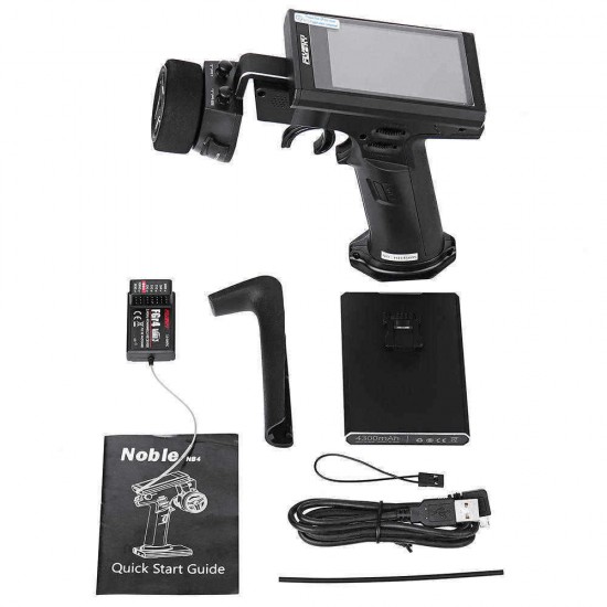 Flysky FS-NB4+FS-TR4 2.4G 4CH Noble Radio Transmitter w/ HVGA 3.5" TFT Color Screen for Rc Car Boat