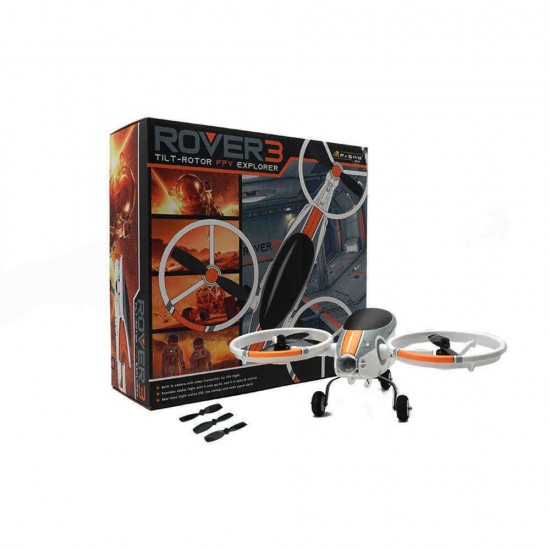 FrSky VANTAC ROVER3 Tilt-Rotor FPV Tricopter with XSRF30 FC XSR RX RC Airplane ARF Already to Fly