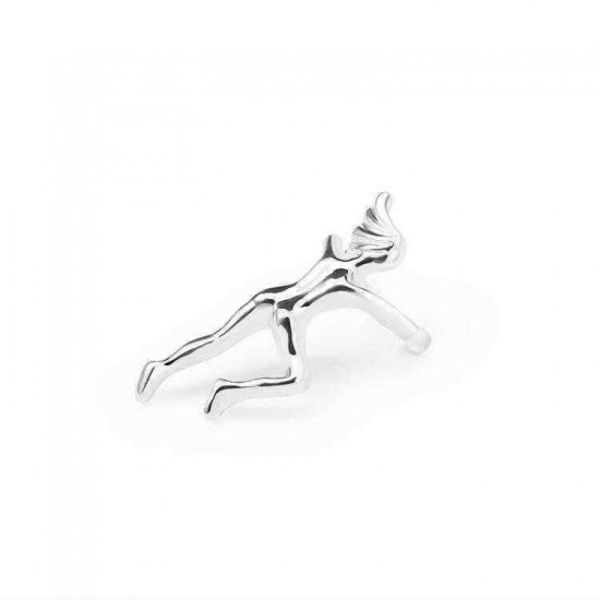 Funny Figure Gymnast Human Shape Earring No Piercing Ear Clip Trendy Earrings for Women