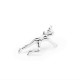 Funny Figure Gymnast Human Shape Earring No Piercing Ear Clip Trendy Earrings for Women