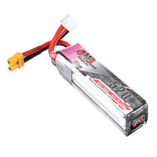 Gaoneng 11.4V 520mAh 80C 3S HV 4.34V Lipo Battery XT30 Plug for Beta85X