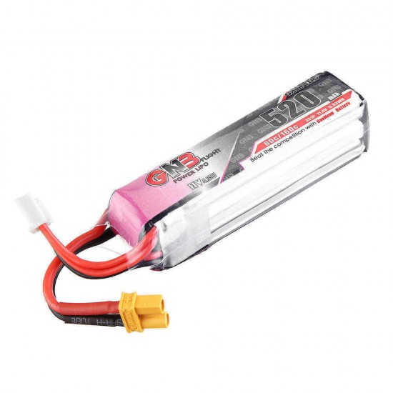 Gaoneng 11.4V 520mAh 80C 3S HV 4.34V Lipo Battery XT30 Plug for Beta85X