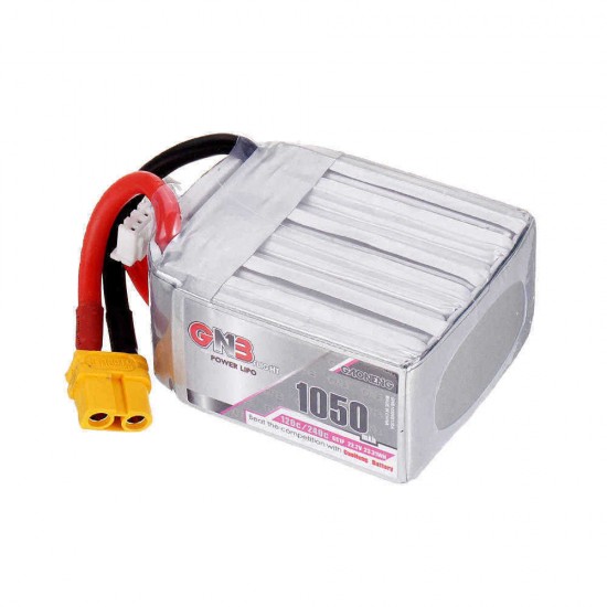 Gaoneng GNB 22.2V 1050mAh 120C/240C 6S Lipo Battery XT60 Plug For FPV Racing Drone