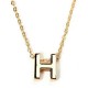 Gold Plated Letter Alphabet Name Pendant Chain Necklace Unisex Jewelry