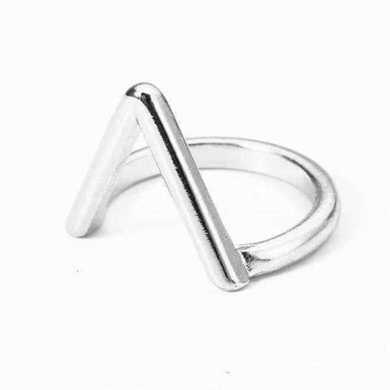 Gold Silver Plated V Shape Arrow Shape Knuckle Finger Ring