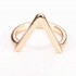 Gold Silver Plated V Shape Arrow Shape Knuckle Finger Ring