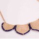 Gold Statement Collar Chain Leaves Choker Colar Pendant Necklace For Women