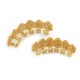 Gold-plated Diamond Braces Geometric Rhinestone Metal Denture Grillz Teeth Jewelry