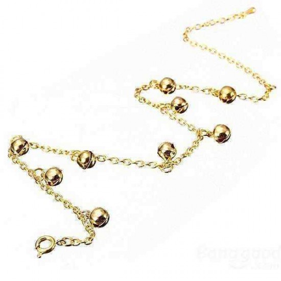 Golden Bells Metal Anklet Bracelet Foot Chain Women Jewelry