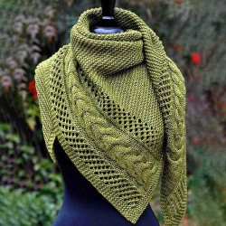 Green Cotton Blend Casual Women's Scarves & Shawl